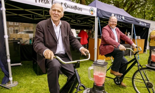 Vince George on bikes