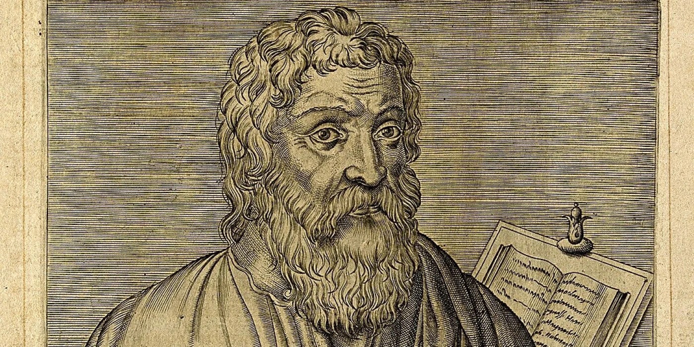 1024px-Hippocrates._Line_engraving,_1584._Wellcome_V0002784