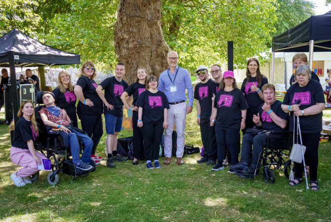 Stephen K and Hands and Voice Choir